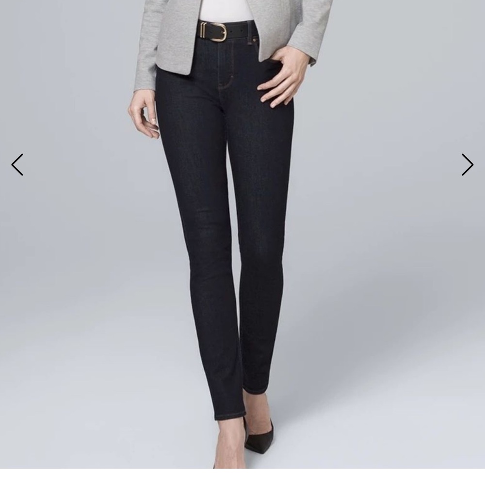 White House Black Market High Rise Sculpt Skinny Ankle Jeans size 4